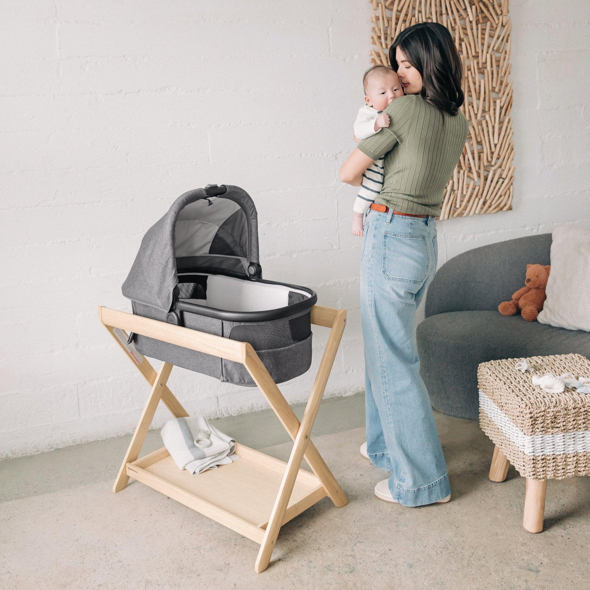 UPPAbaby Bassinet Stand - Lightweight & Portable Baby Crib for Newborns | Perfect for Nursery, Travel & Co-Sleeping | Safe & Sturdy Design for Day & Night Use