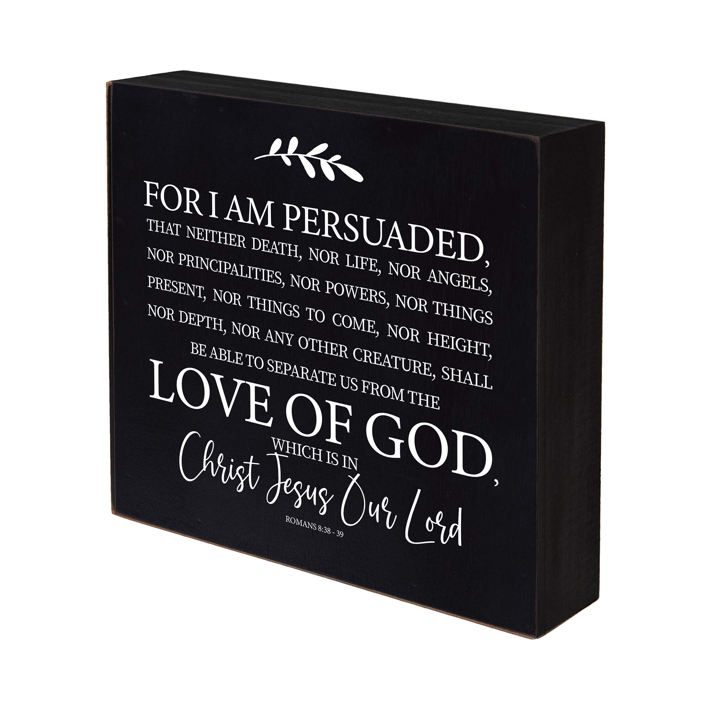 LifeSong Milestones Inspirational 6x6 Shadow Box - Christian Wall Art Decor for Home, Office & Gifts (Black) | Perfect for Housewarming, Wedding Anniversary, Parents & Couples | Shelf & Table Display