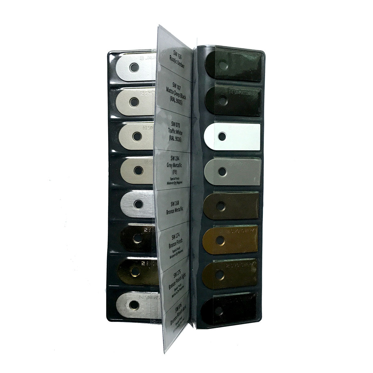 Simonswerk TECTUS 2018 Color Chart - Premium Door Hardware Finish Guide for Home & Commercial Design Projects