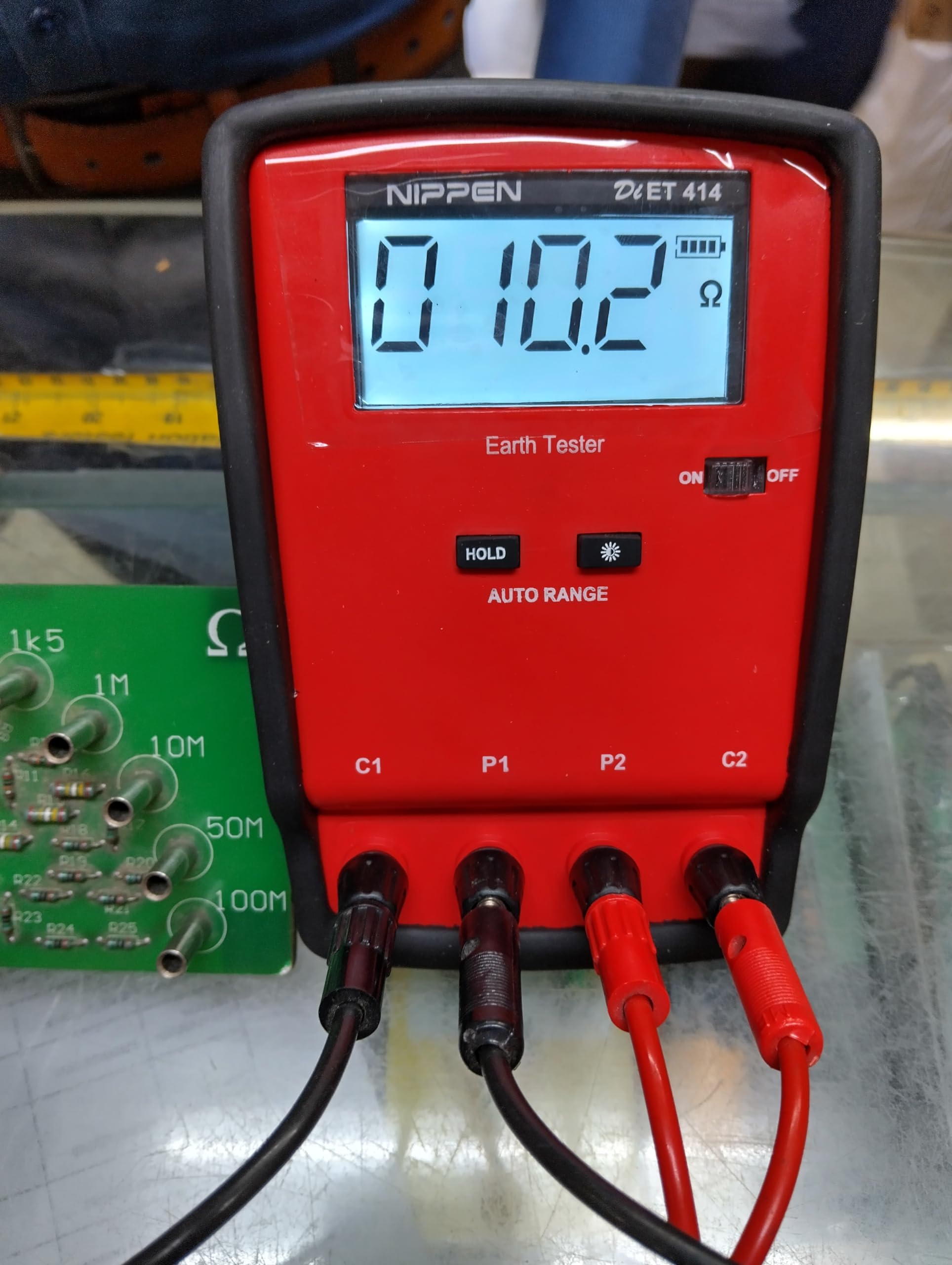 NIPPEN DiET 414 Digital Earth Tester | Ground Resistance Meter for Electrical Safety Testing
