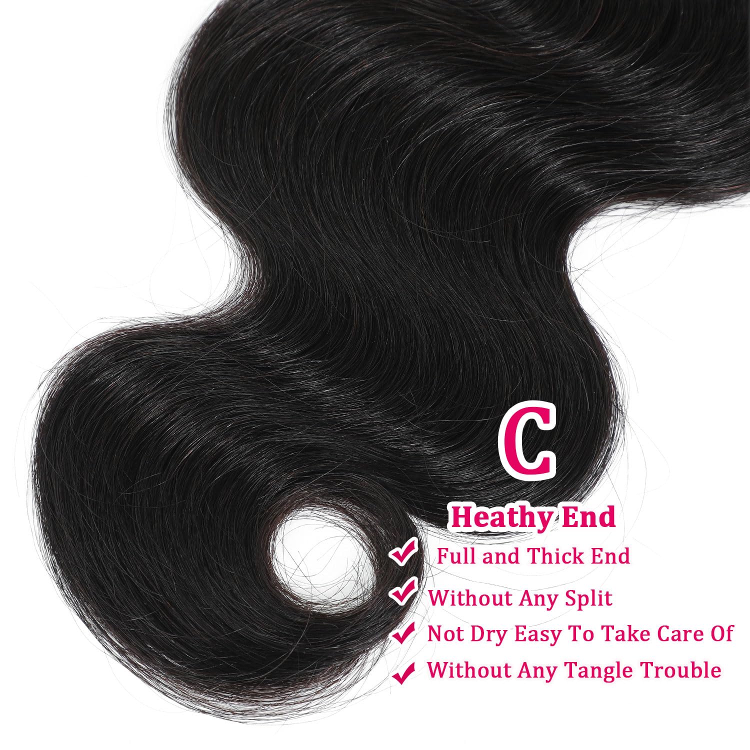 100% Unprocessed Brazilian Virgin Human Hair Bundles - Body Wave 16/18/20 Inch 12A Grade (3 Bundles) | Real Human Hair Extensions for Black Women | Natural Black | Perfect for Daily Styling, Special Occasions & Protective Hairstyles