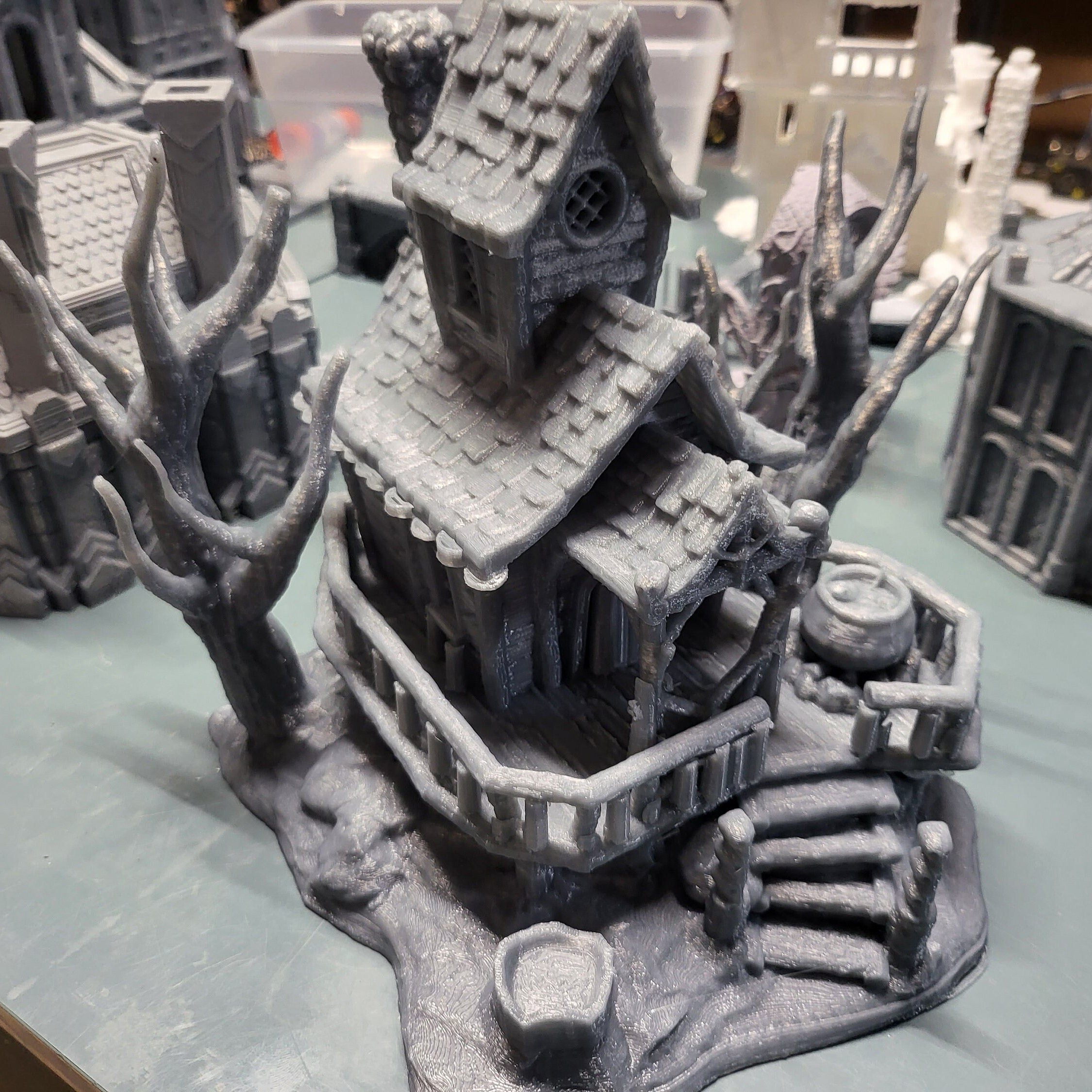 Witch Hut & Sorceress Lair - Fantasy Magic Terrain for Dungeons & Dragons RPG Game Scenes - Perfect for Tabletop Gaming & Witchcraft Decor