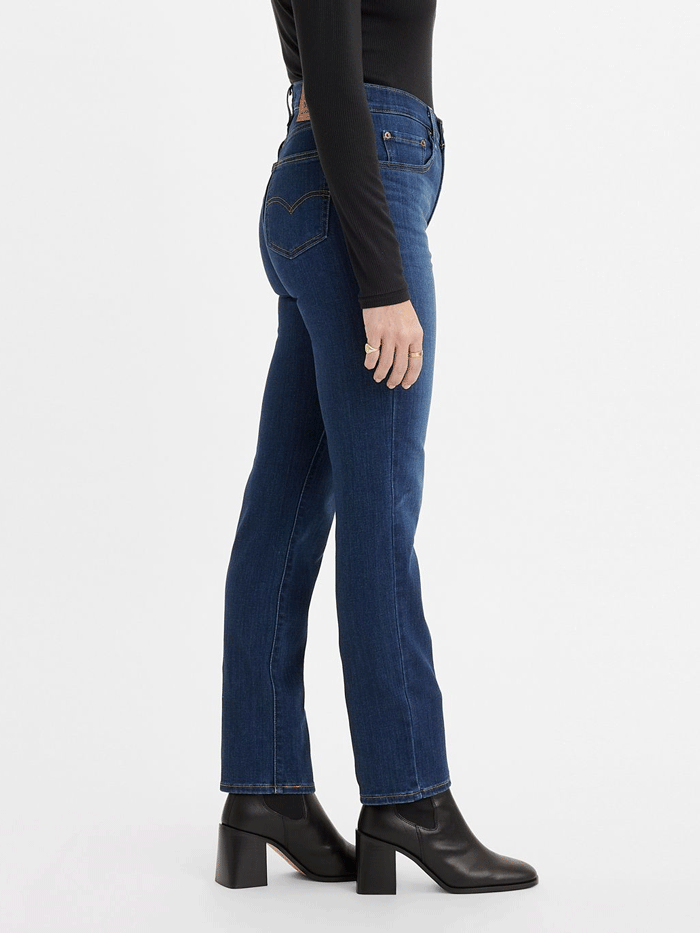 Levi's 724 High Rise Slim Straight Jeans for Women - Dark Wash Denim Pants | Perfect for Work, Casual Outfits & Everyday Wear