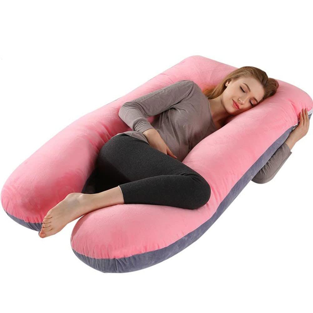 Zhangzong U-Shaped Maternity Body Pillow - 140CM Pregnancy Support Pillow for Sleeping, Full Body Contoured Comfort (Color: H) | Ideal for Side Sleepers & Third Trimester Support