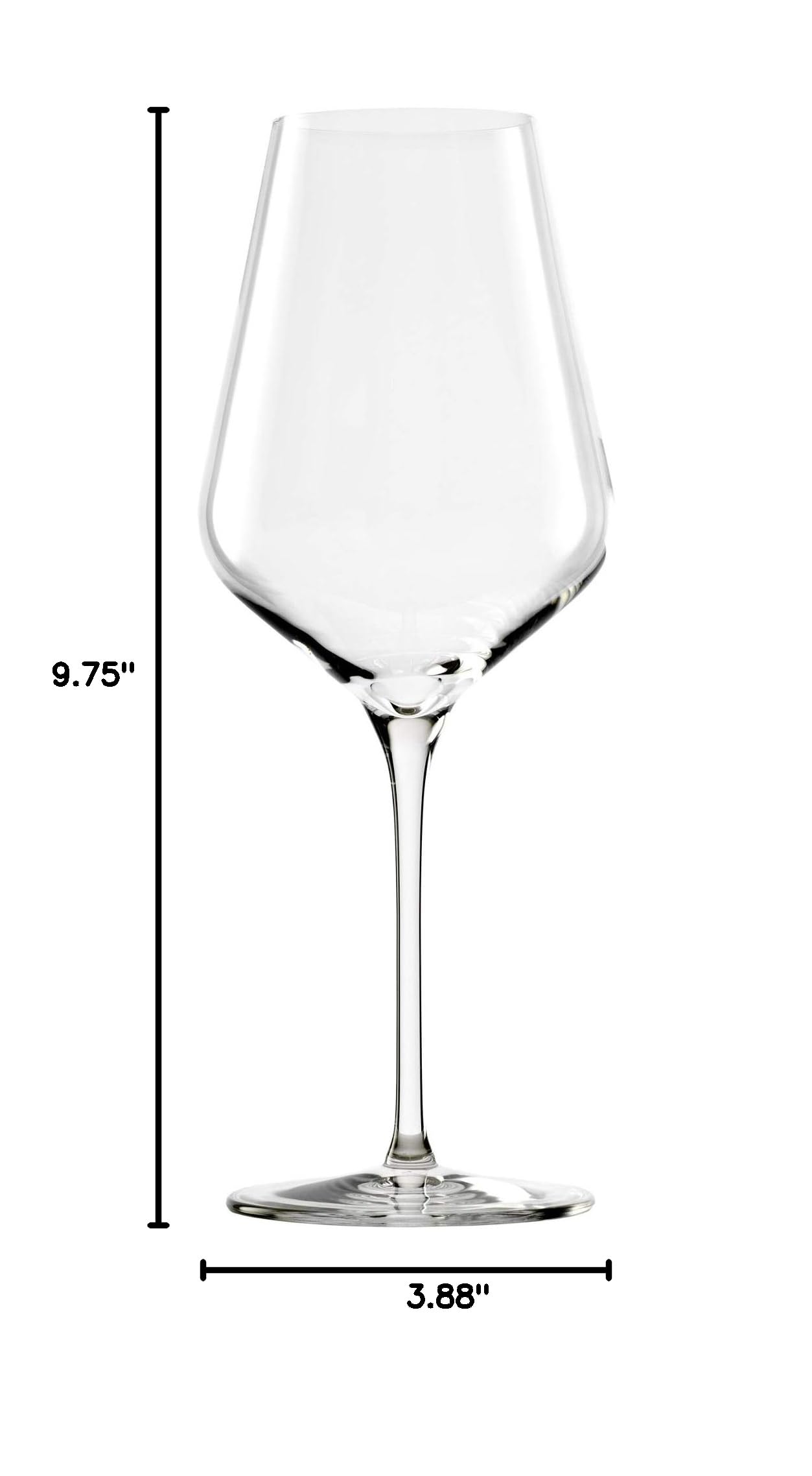 Premium Stolzle Lausitz Quatrophil German Crystal Red Wine Glasses Set of 6 - Elegant Stemware for Fine Dining, Wine Tasting & Gift Giving