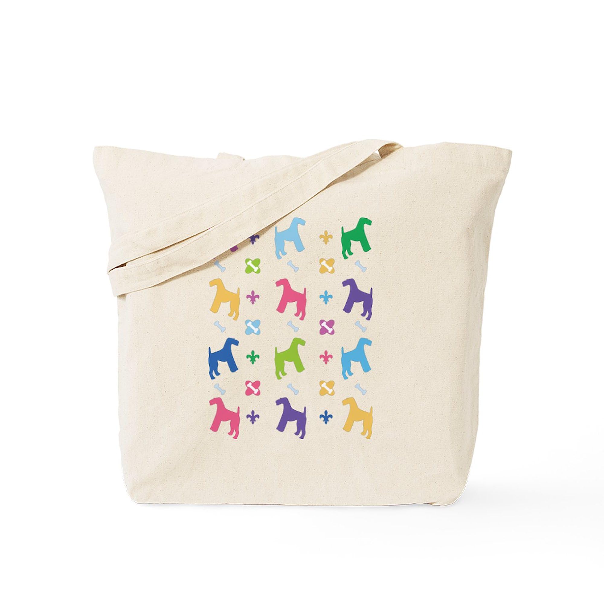 Airedale Terrier Canvas Tote Bag - Eco-Friendly Reusable Shopping Bag for Groceries, Beach & Daily Use | Durable Natural Cotton Designer Tote by CafePress