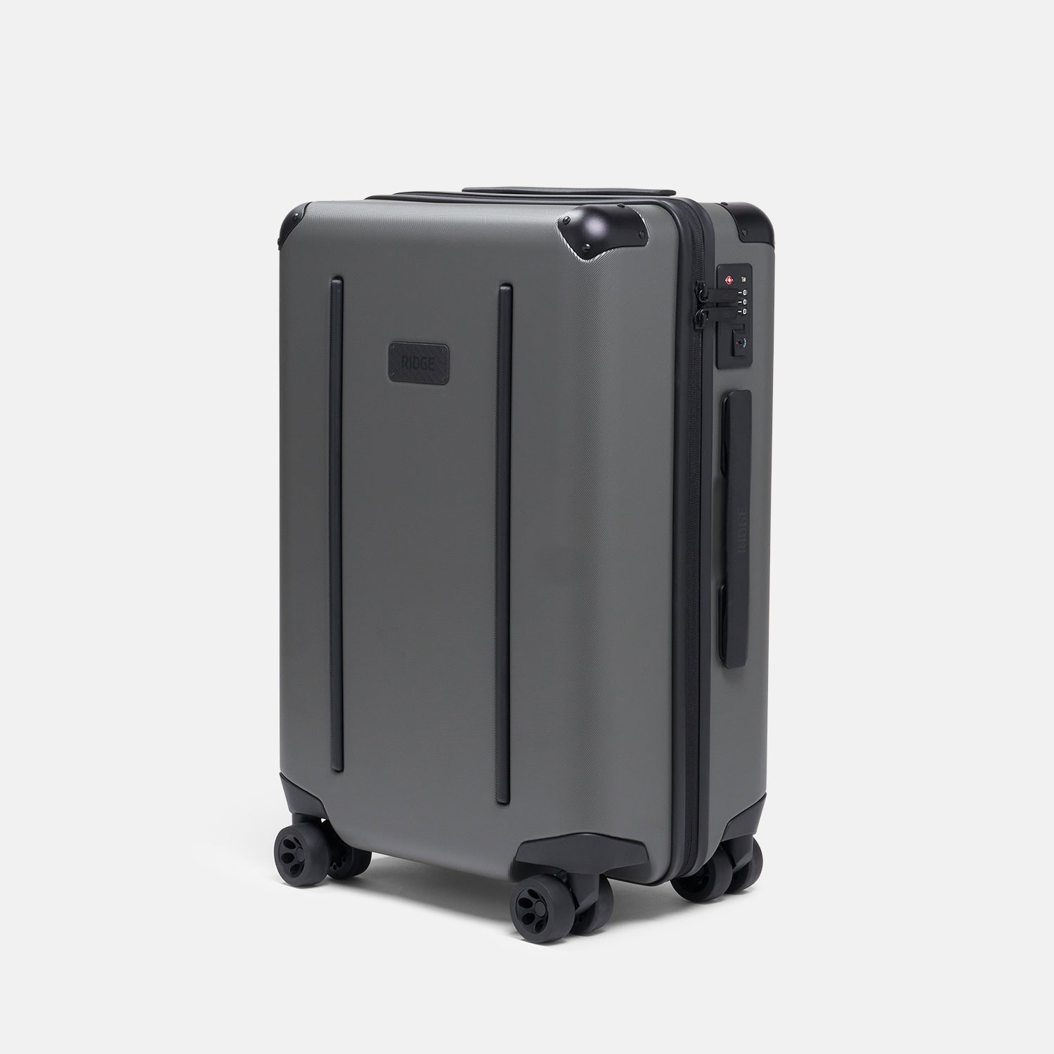 The Ridge Carry On Luggage - Gunmetal Gray Travel Suitcase for Business & Vacation | Durable & Stylish Carry-On Bag for Airplane Travel