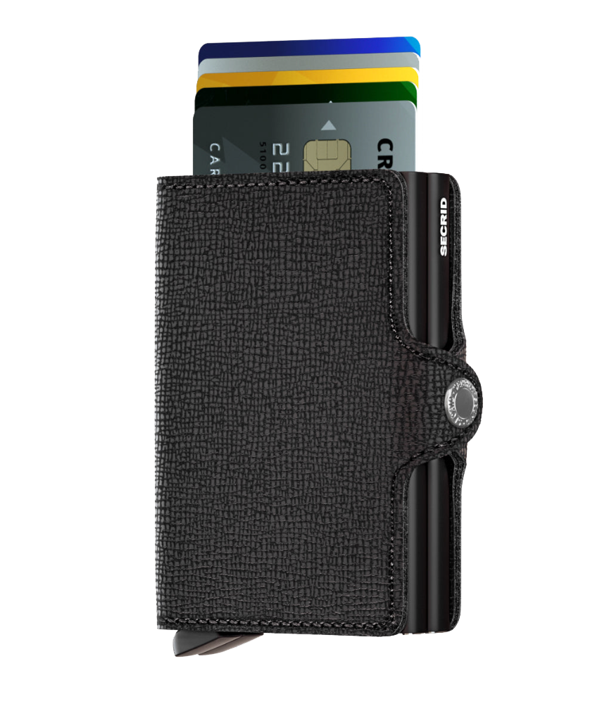 SECRID Twinwallet Crisple - RFID Blocking Slim Leather Wallet for Men & Women | Perfect for Travel, Business & Everyday Use