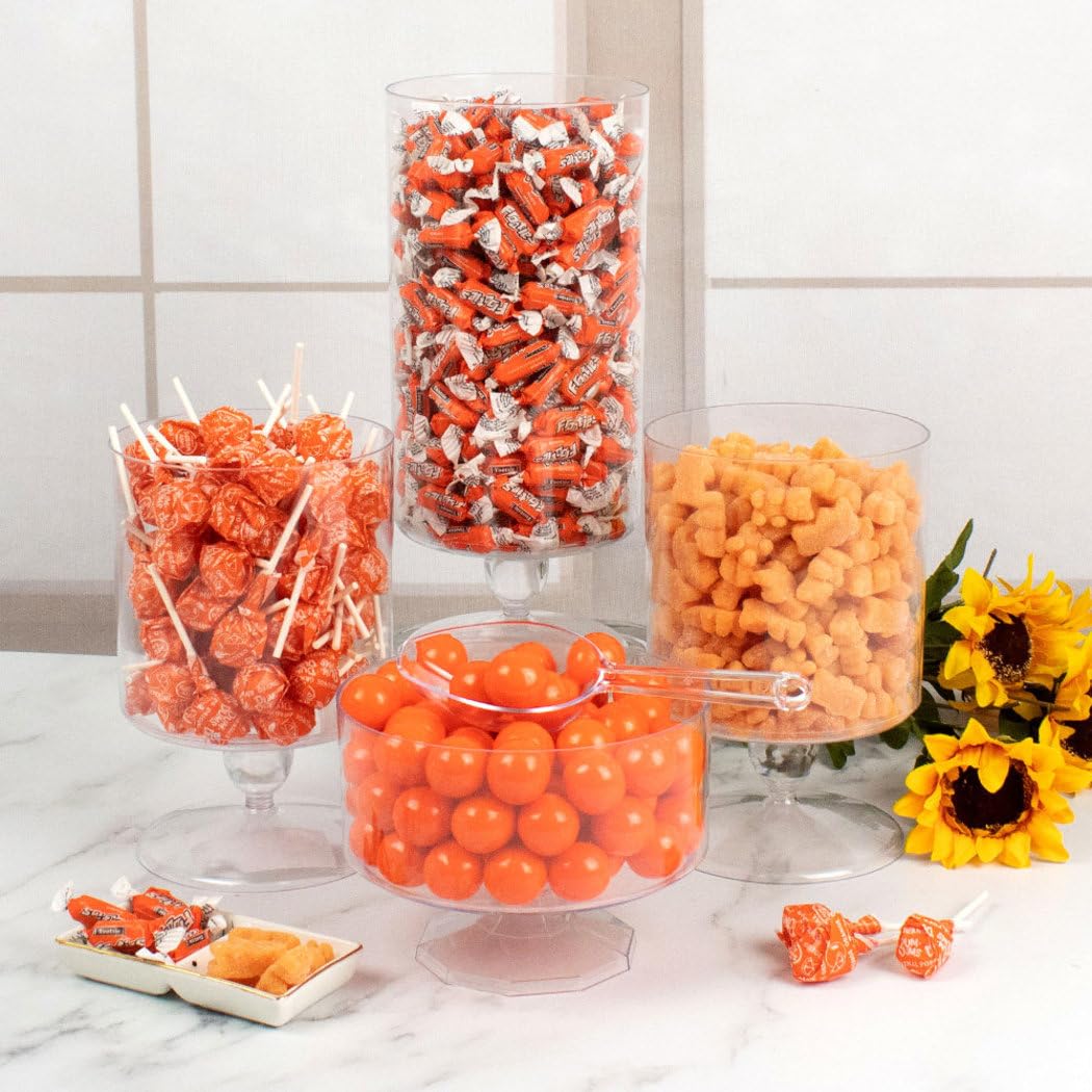 Orange Value Size Candy Buffet - 775 Pieces (7.3 lbs) Bulk Candy for Parties, Weddings & Events | Perfect for Dessert Tables, Candy Buffets & Celebrations