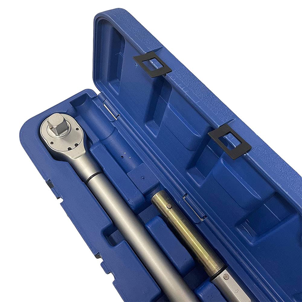 Prolinemax 1 Inch Square Drive Click Type Adjustable Torque Wrench 500-1500 Ft/Lbs - Heavy Duty Automotive & Industrial Tool for Truck, SUV, and Machinery Maintenance