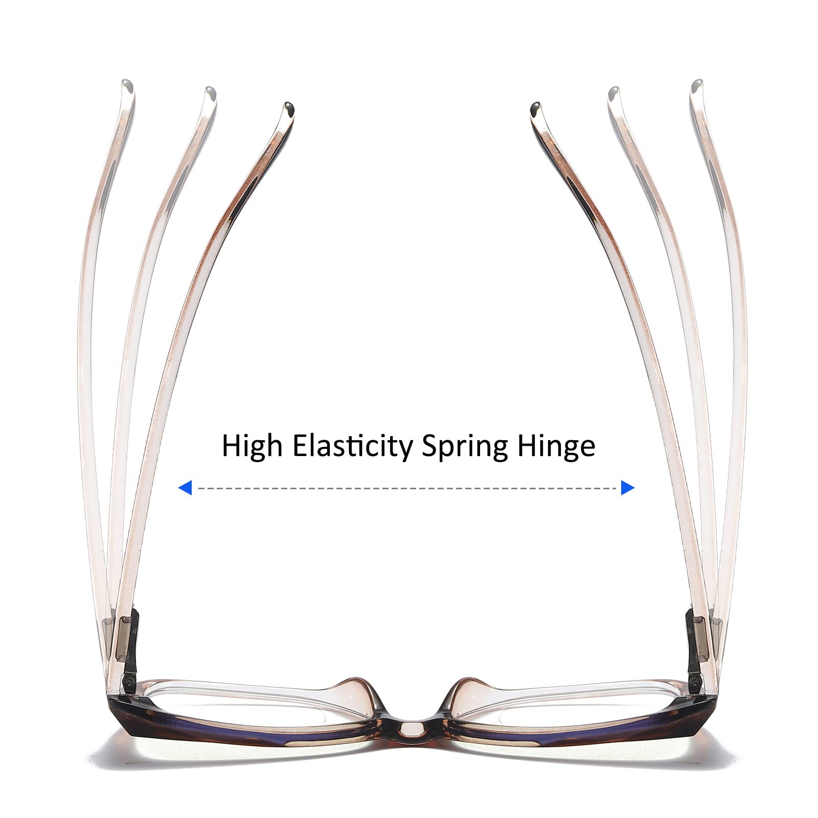 Cat Eye Blue Light Blocking Reading Glasses for Women 3 Pack +2.0 for Office & Screen Use