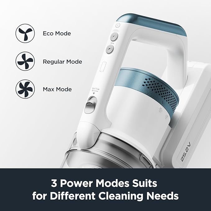 EUREKA RapidClean Pro Cordless Vacuum Cleaner for Hard Floors - Lightweight Stick Vacuum with LED Headlights, 2-in-1 Handheld & Stick Vacuum, Powerful Suction, Blue (NEC280TLC) - Perfect for Pet Hair, Hardwood Floors & Quick Cleanups