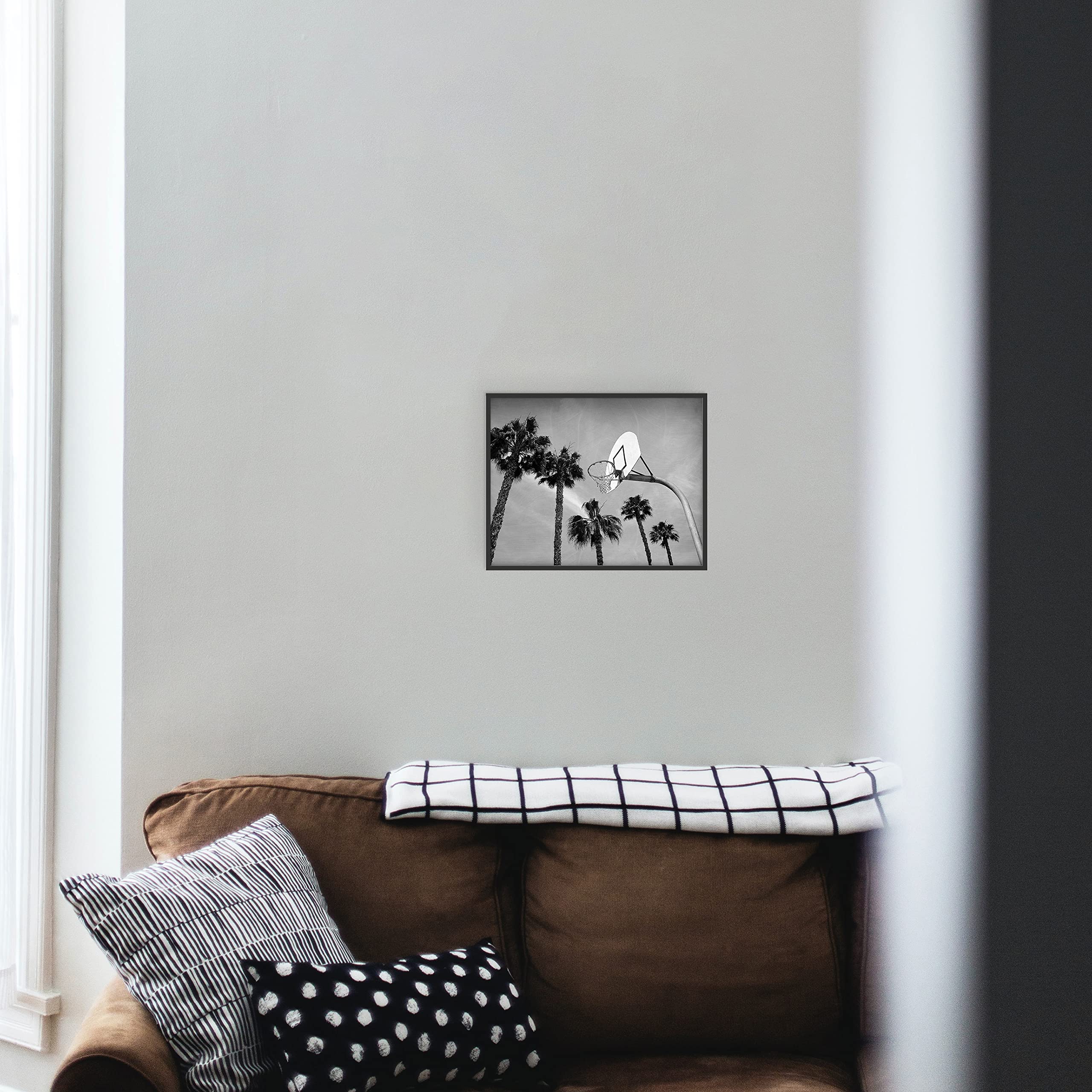 Basketball Wall Art Prints - 11x14 Unframed Poster - Black & White Sports Decor for Bedroom, Man Cave & Kids Room - Perfect Gift for Basketball Fans - Game Room & Office Wall Decor