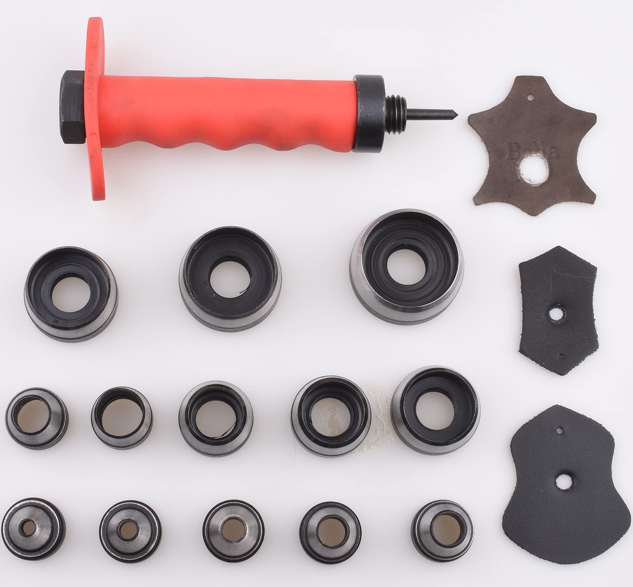 13-Piece Sharp Hollow Punch Tool Set for Leather, Gasket, and Hole Punching - Perfect for Leather Crafting, DIY Projects, and Automotive Gasket Repair