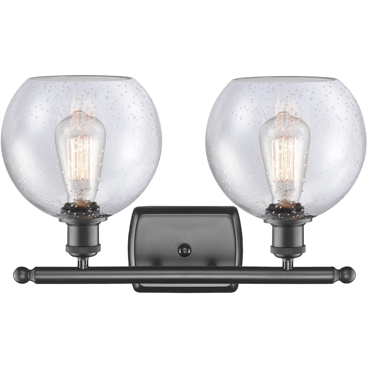 Athens 2-Light Bathroom Vanity Light in Oil Rubbed Bronze - Ballston Collection LED Fixture for Modern Bathrooms | Perfect for Master Bath, Powder Room & Spa Lighting