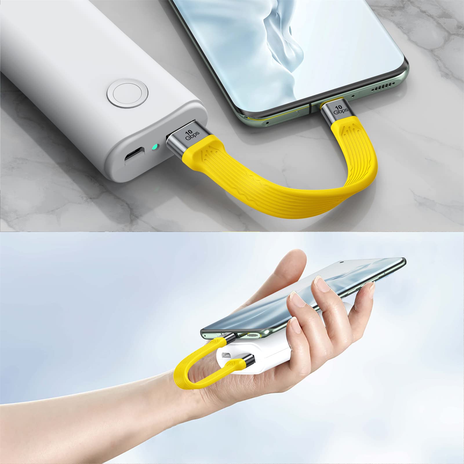 Fast USB to USB-C Cable 10Gbps 3A Charging for Samsung Pixel Laptop