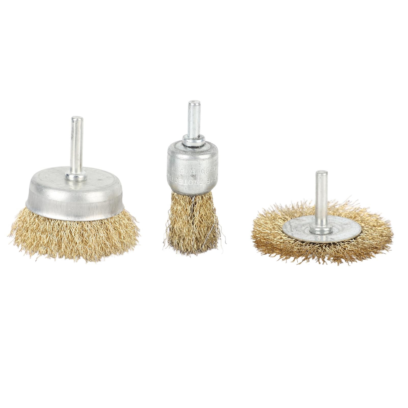 Cordless Electric Grinder Wire Brush Set - 3Pcs Stainless Steel Multi-Purpose Rotary Tool Attachments for 4500RPM (Perfect for Metal Cleaning, Rust Removal & Surface Preparation)