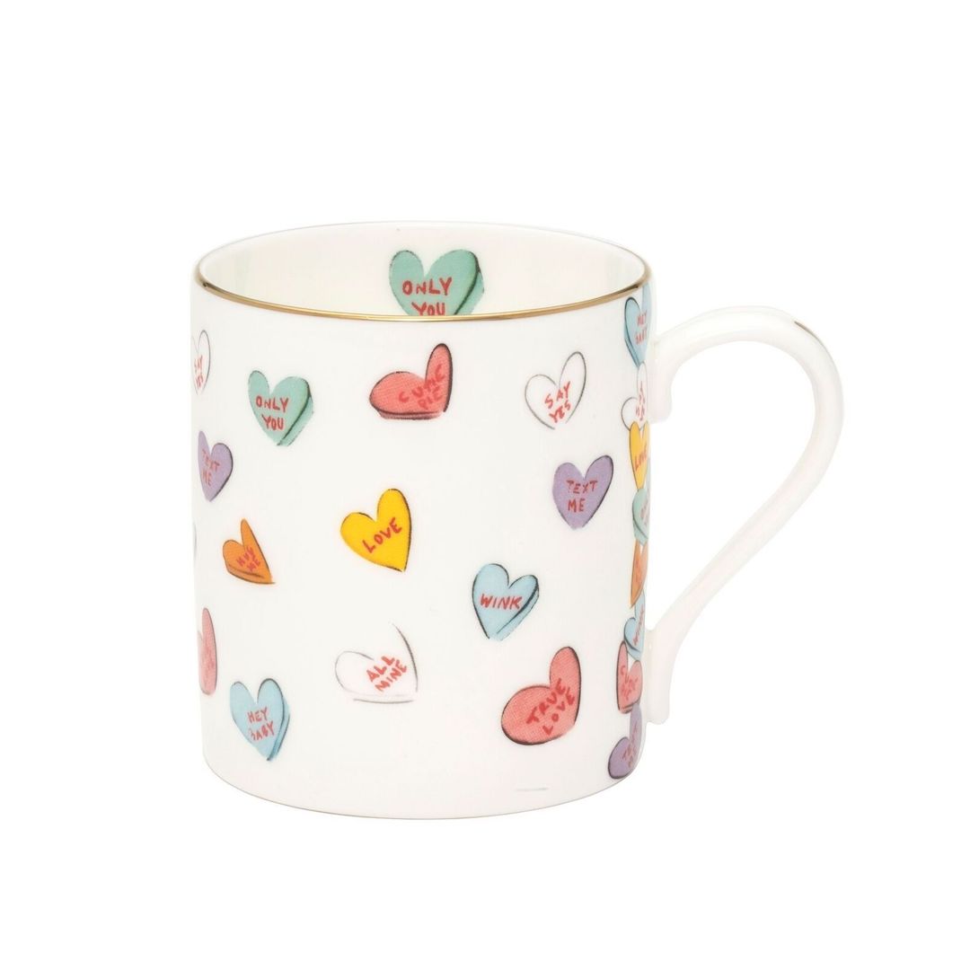 Only You Hearts Mug - Romantic Ceramic Coffee Cup for Couples, Valentine's Day Gift - Perfect for Morning Coffee, Anniversary Surprises & Cozy Moments at Home