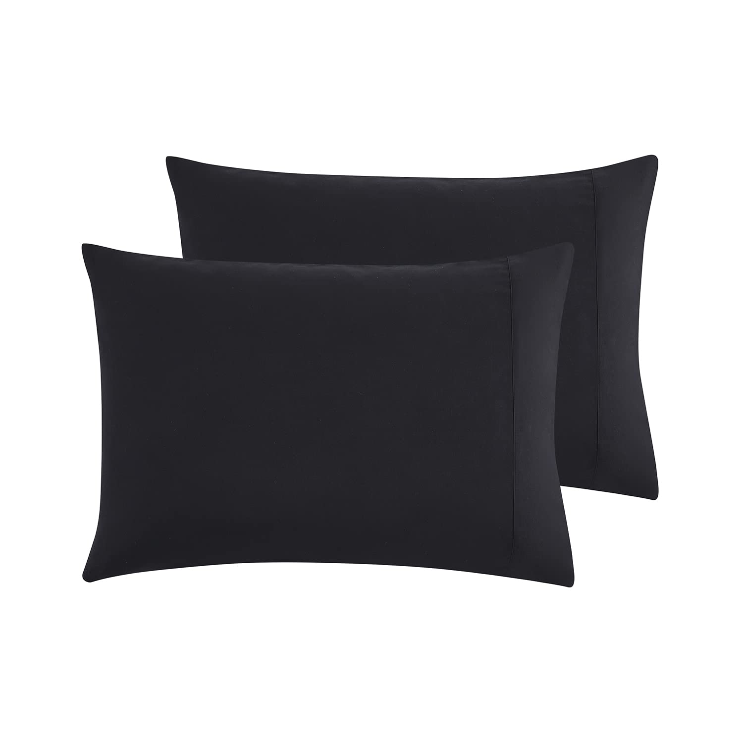 Empyrean Bedding Pillow Case – Premium Black Standard Size Pillowcases (20”x30”) – Soft Cooling Microfiber Pillow Covers – Stain & Fade Resistant – Ideal for Queen Beds, Hotels & Guest Rooms