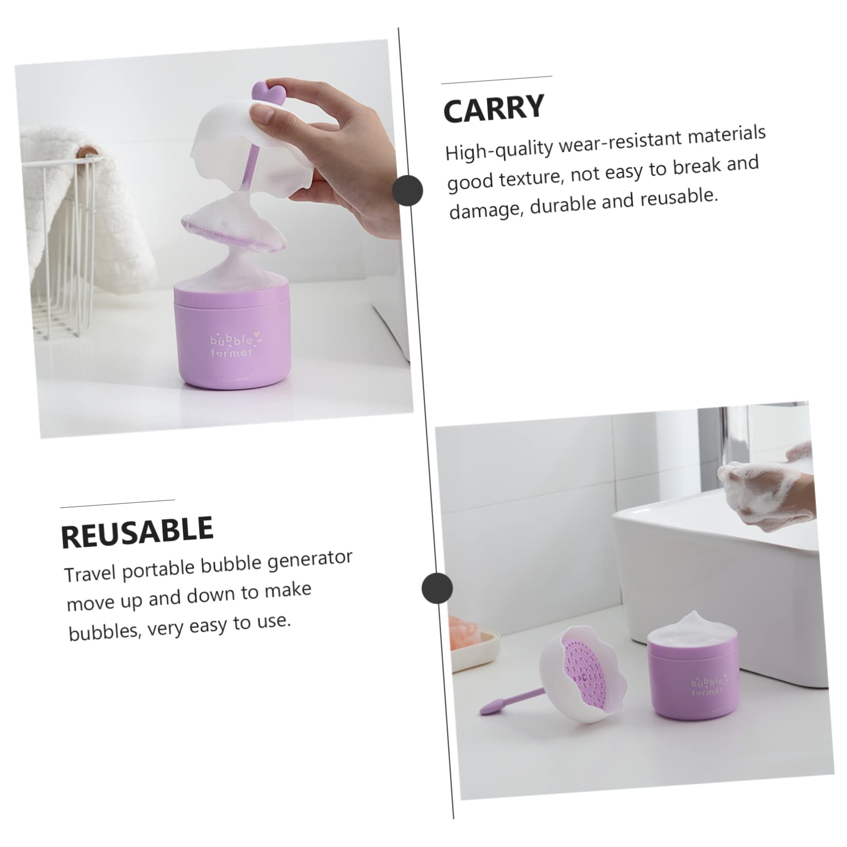 30 Seconds Rapid Foaming Facial Cleansing Bubbler - Gentle Bubble Maker for Deep Face Cleansing | Perfect for Daily Skincare Routine & Travel