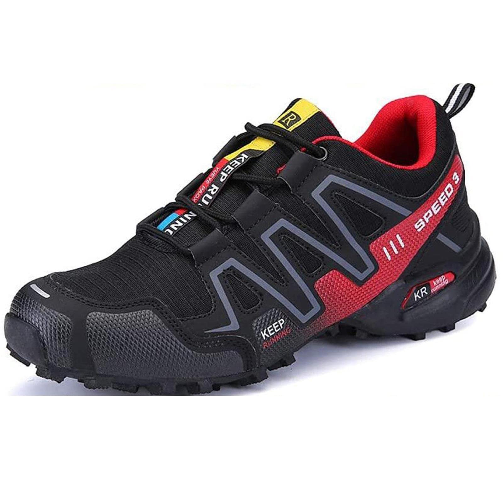 WYUKN Men's Mountain Bike Cycling Shoes - New Upgraded Premium MTB Bike Shoes for Men, Size B2-41EU - Perfect for Trail Riding & Off-Road Cycling Adventures