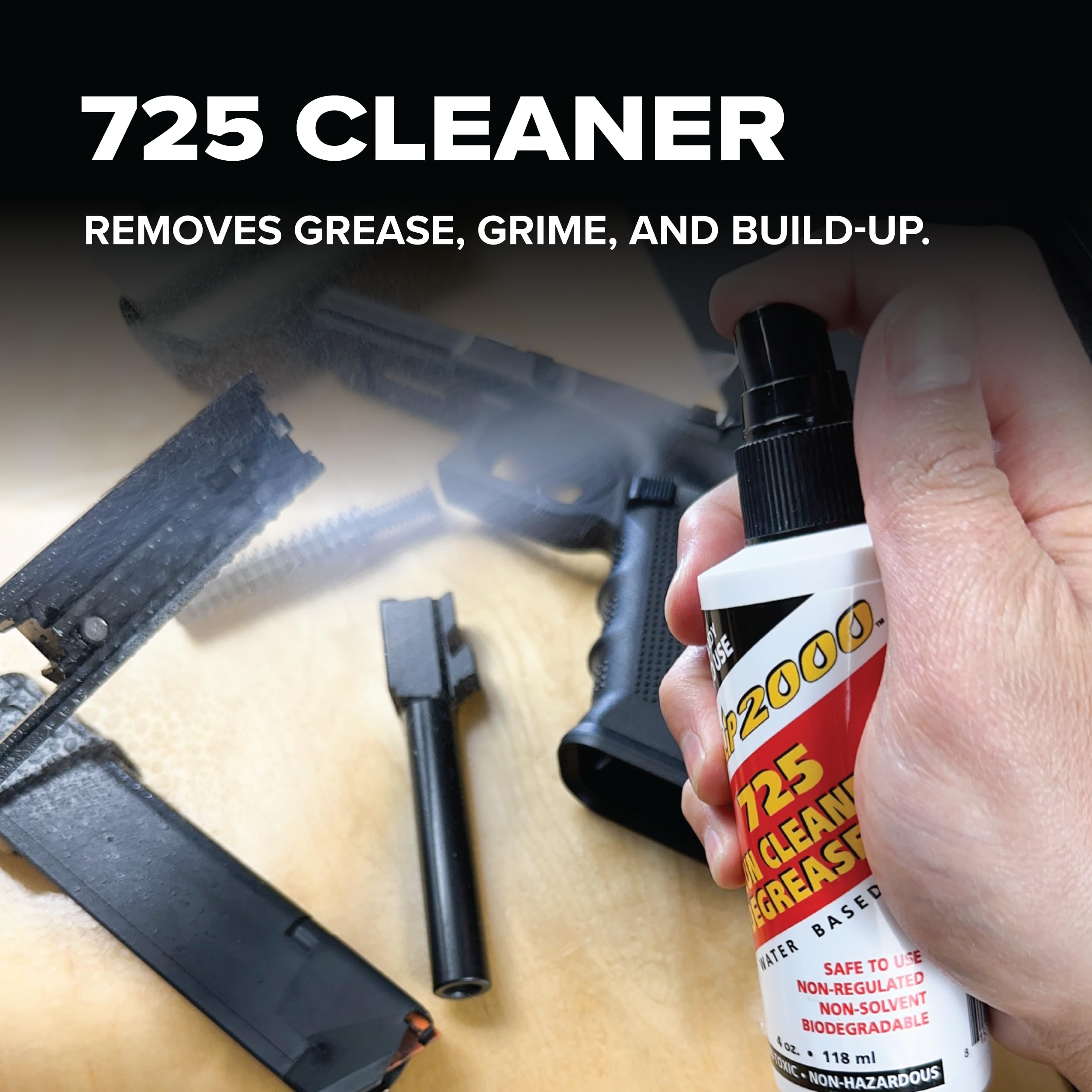 SLIP 2000 Ultimate Gun Cleaning Kit - Includes Gun Lube, 725 Gun Cleaner & Carbon Killer Bore Cleaner - 3-in-1 Combo Pack for Rifle, Pistol & Firearm Maintenance - Perfect for Home, Range & Hunting Use