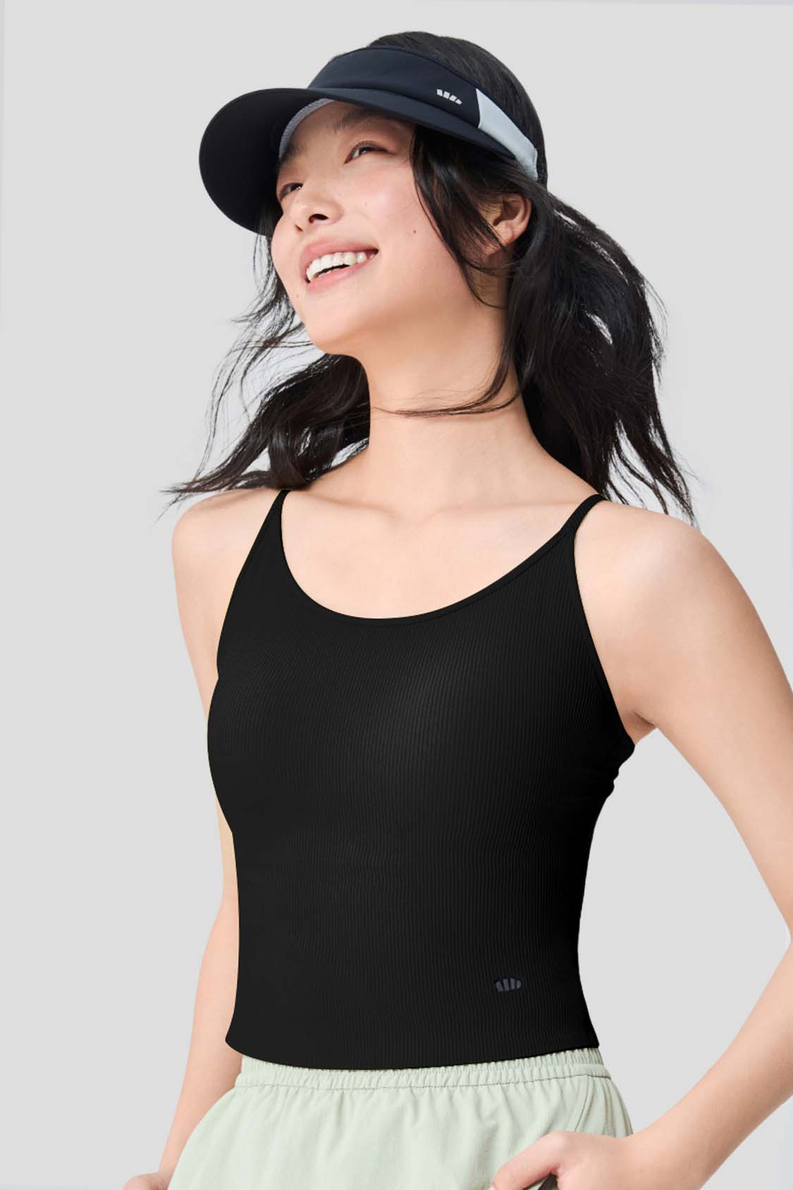 Grace Women's Open Back Tank Top with Built-in Bra - UPF 50+ Sun Protection for Yoga, Running & Summer Outdoor Activities