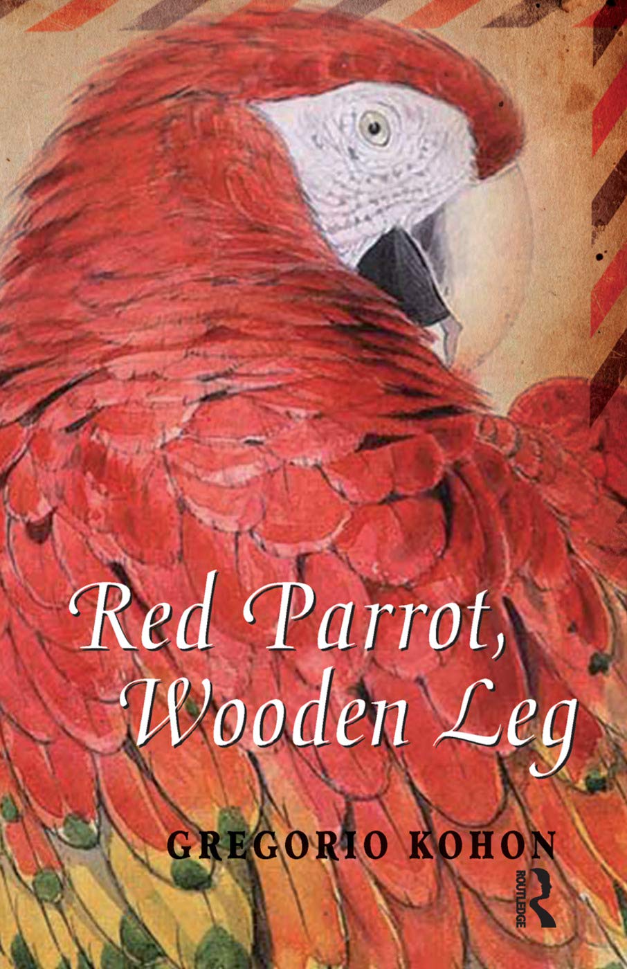 Handcrafted Wooden Parrot with Red Feathers - Unique Home Decor & Gift for Bird Lovers | Perfect for Tropical Themed Parties, Beach House Decor, and Pirate Costume Accessories