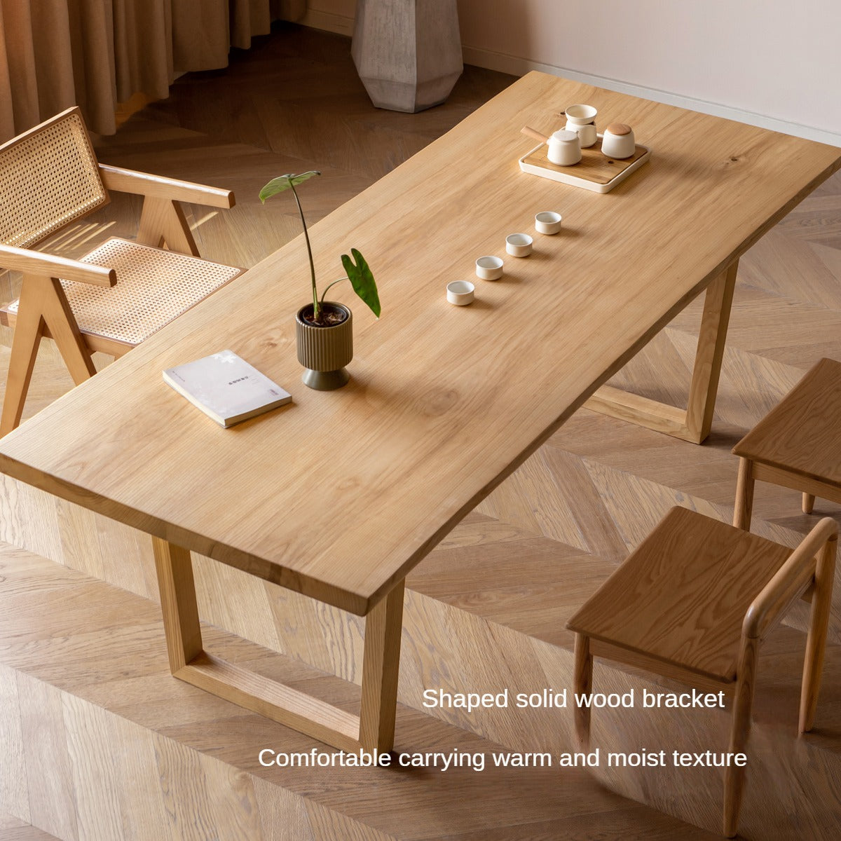 Premium Black Walnut & Ash Solid Wood Table Legs with Metal & Acrylic Accents - Sturdy Modern Furniture Legs for Dining Tables, Desks, and DIY Projects