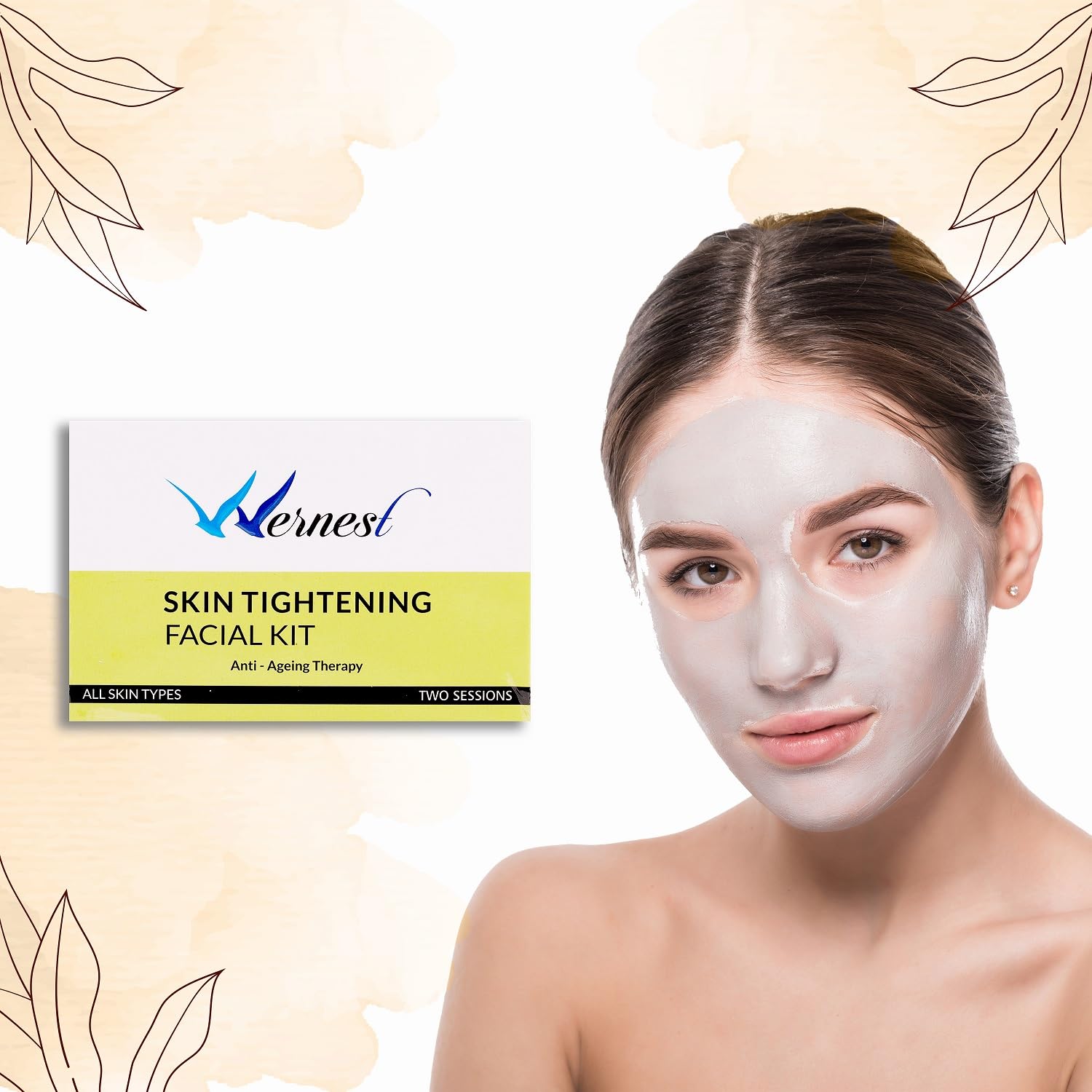 Wernest Advanced Skin Tightening Cream for Wrinkle Reduction & Renewal - Brightening Complexion Treatment for Mature Skin (48g) | Anti-Aging Face Care for Women & Men | Day & Night Moisturizer