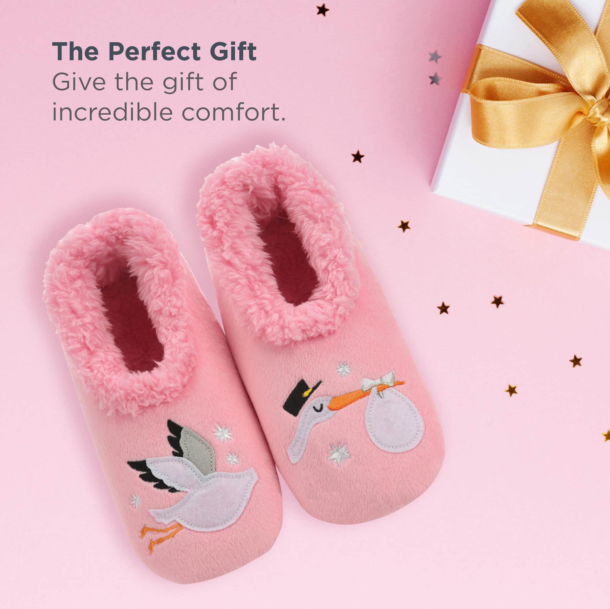 Cozy Snoozies Pairable Slipper Socks for Women - Non-Slip Fuzzy House Slippers with Fun Designs | Perfect for Lounging at Home, Winter Comfort & Gift Giving