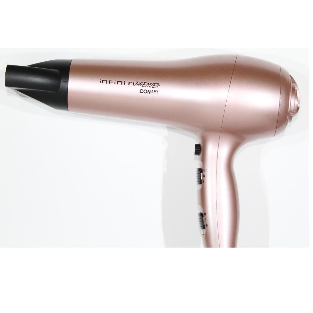 CONAIR Infiniti Premier Rose Gold Hair Dryer 237RGSDMC - Professional Salon Blow Dryer for Fast Drying & Shine - Perfect for Home & Travel Use