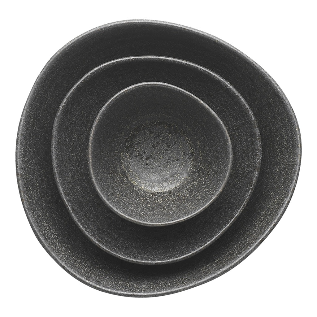 Eco-Friendly Stone Nesting Bowls Set of 3 - Handcrafted Kitchen Storage & Serving Bowls for Salads, Snacks, Fruits | Perfect for Home, Restaurant & Gift Giving