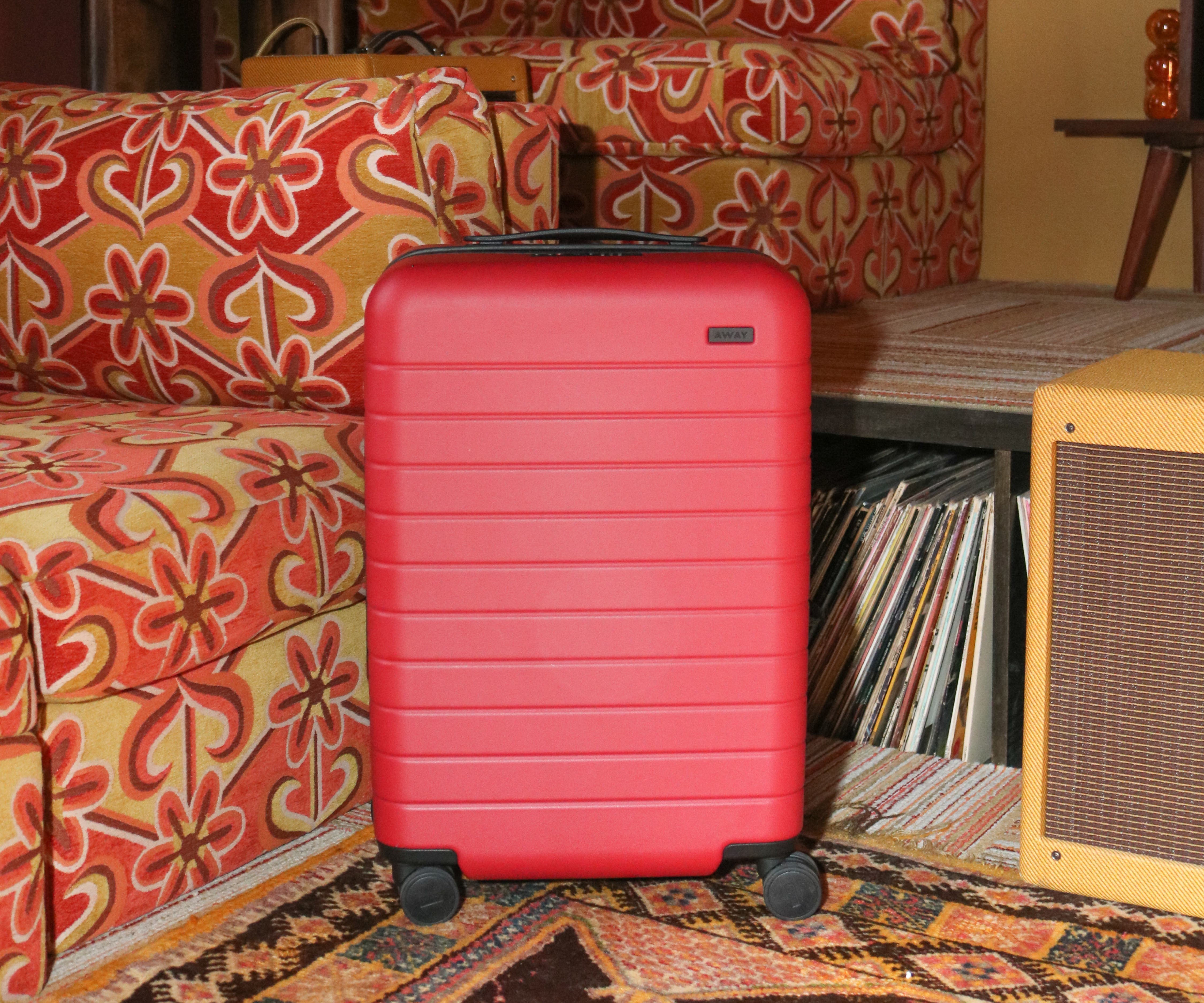 Tango Red Carry On Luggage - Lightweight & Durable Suitcase for Air Travel, Weekend Getaways & Business Trips | Perfect for Airlines & Commuters