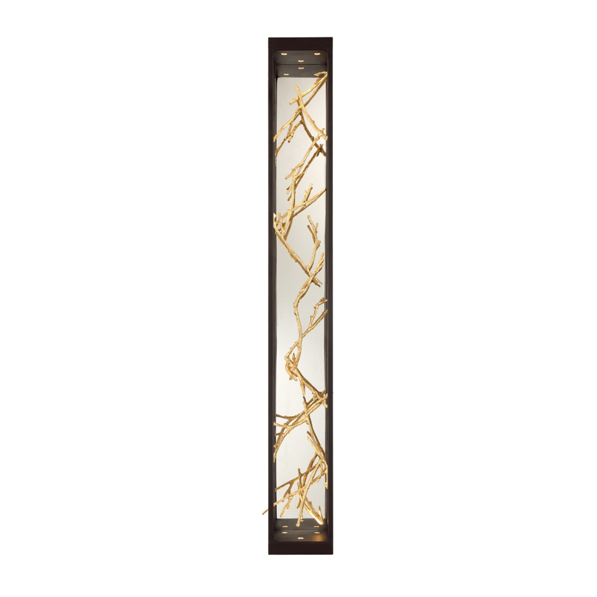 Aerie 48 LED Outdoor Wall Sconce with Gold & Black Finish - Energy Efficient Lighting for Porch, Patio, Garden, and Exterior Home Decor