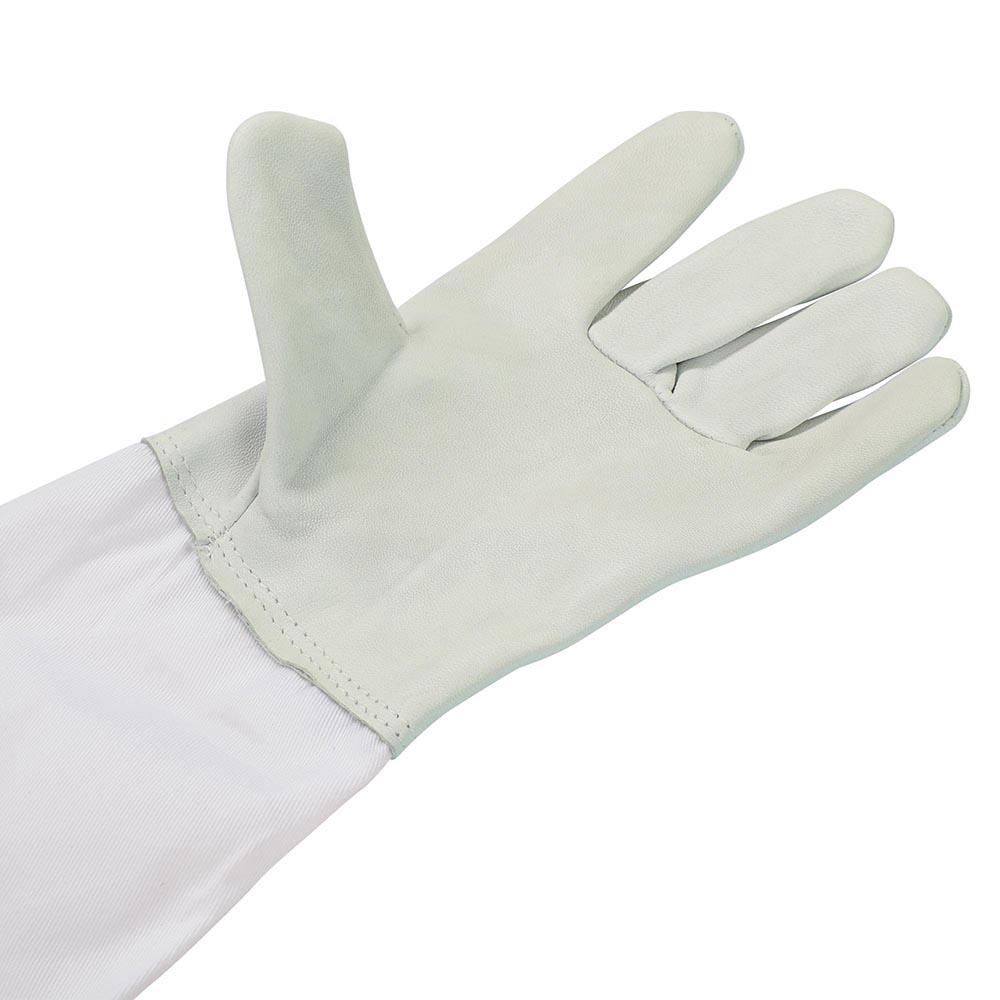 TheLAShop XL Beekeeping Gloves - Premium Goatskin Protective Gloves with Long Sleeves for Beekeepers & Honey Harvesting | Ideal for Apiary Work, Hive Inspection & Bee Handling
