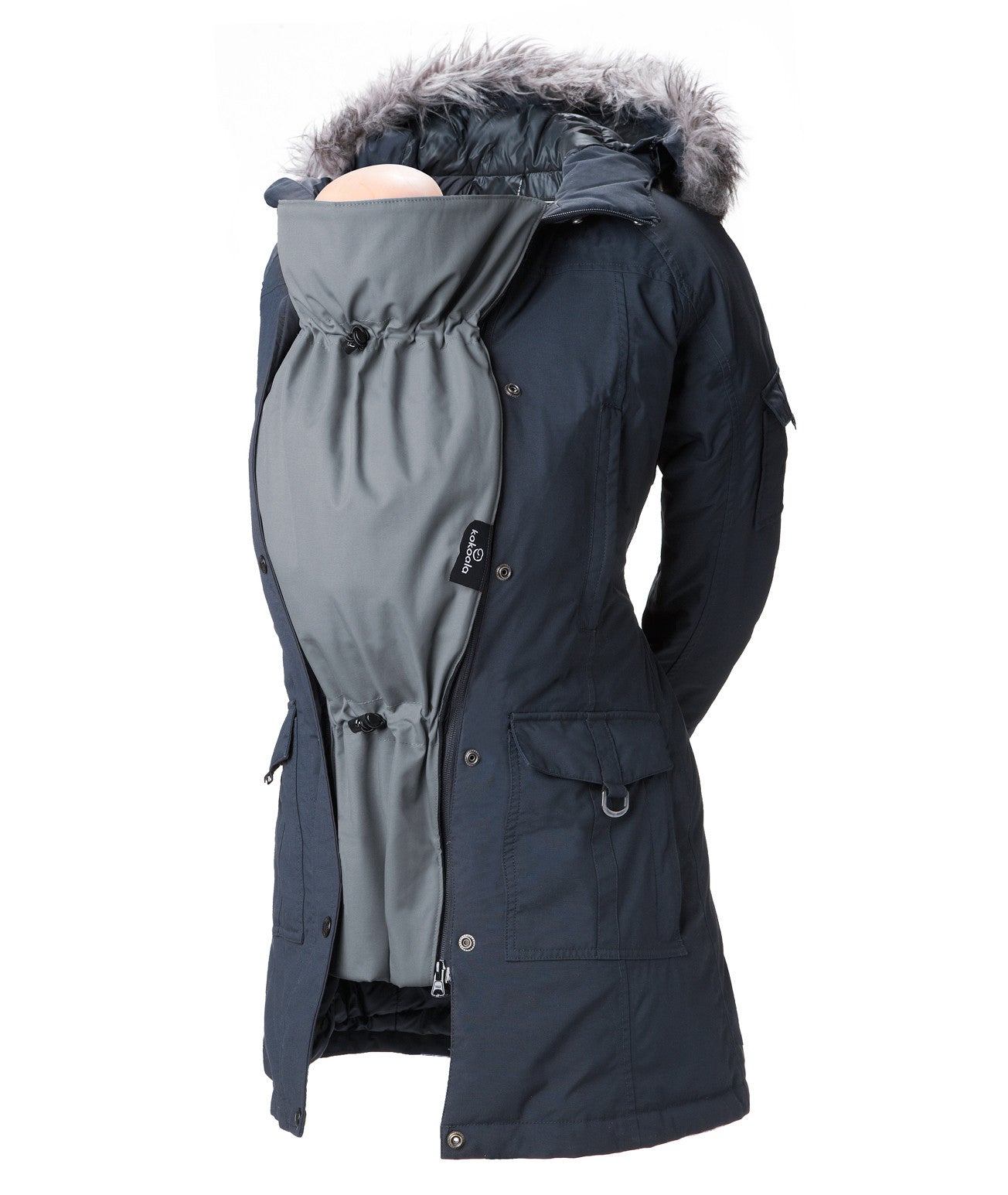 Original Kokoala Long Zip-In Coat Extender - Universal Jacket Zipper Adapter for Women & Men (Sold Separately) - Perfect for Layering Winter Coats, Jackets & Outerwear