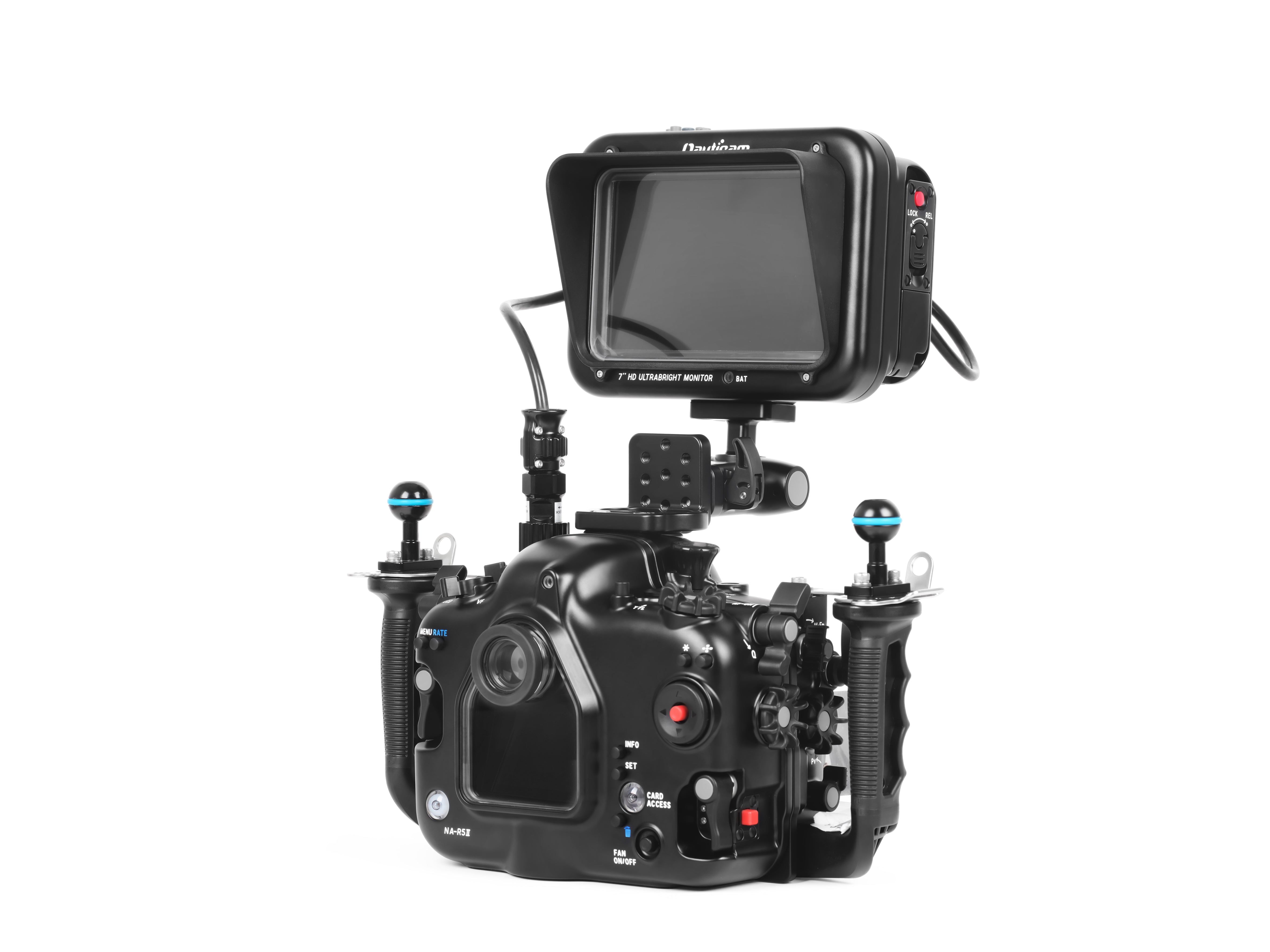 Nauticam 7'' T7 HD UltraBright Underwater Camera Monitor with HDMI 1.4 Input - Perfect for Scuba Diving, Underwater Photography & Marine Exploration (Cables Not Included)