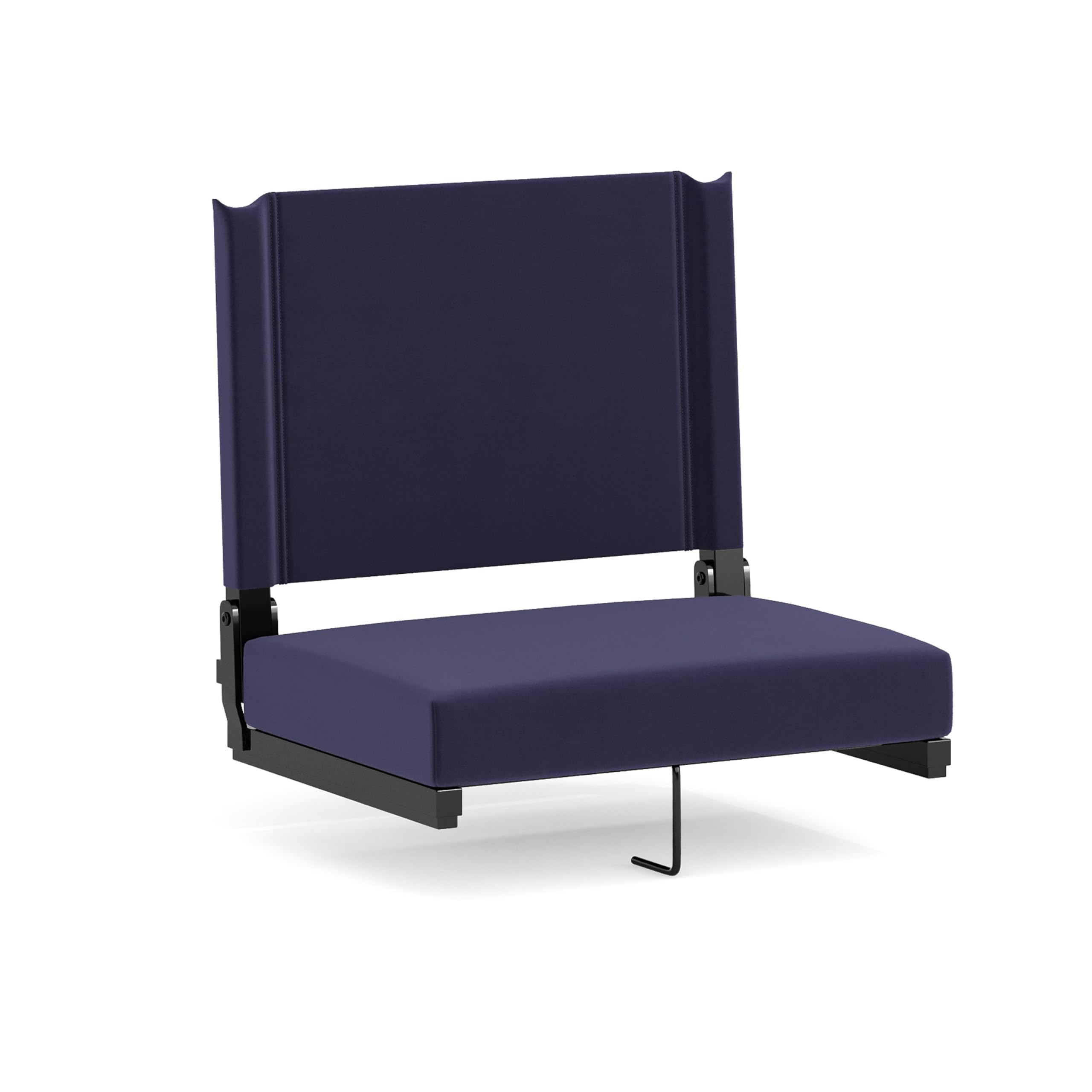 Flash Furniture Grandstand Portable Folding Stadium Seat with Padded Cushion & Carrying Handle - 500 lb Weight Capacity, Navy Blue - Perfect for Bleachers, Benches, Sporting Events, Concerts & Outdoor Activities