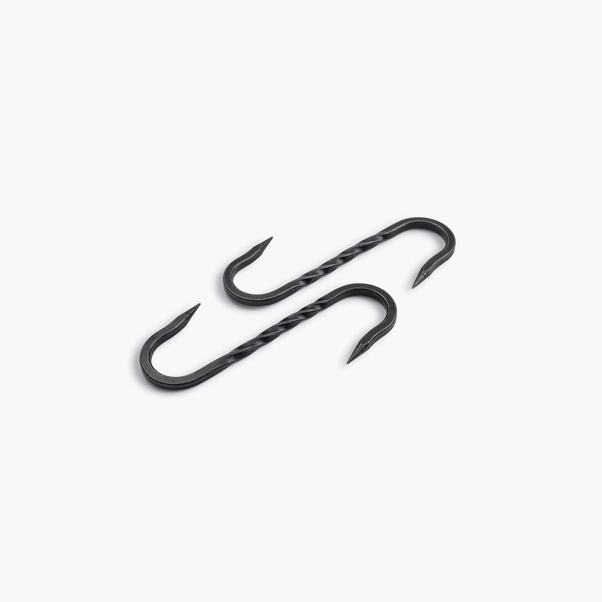 Premium Cowboy Grill S Hook & Chain Kit for Outdoor BBQ, Camping, and Grilling Accessories - Heavy Duty Stainless Steel Hooks for Hanging Pots, Pans & Utensils