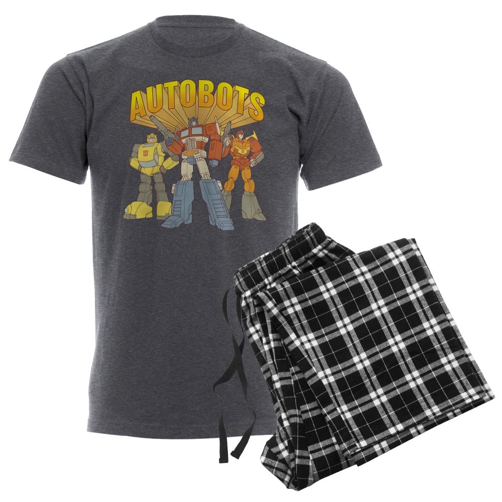 Transformers Autobots Men's Dark Pajama Set - Comfortable Sleepwear for Fans - Perfect for Movie Nights, Lounging & Gifts