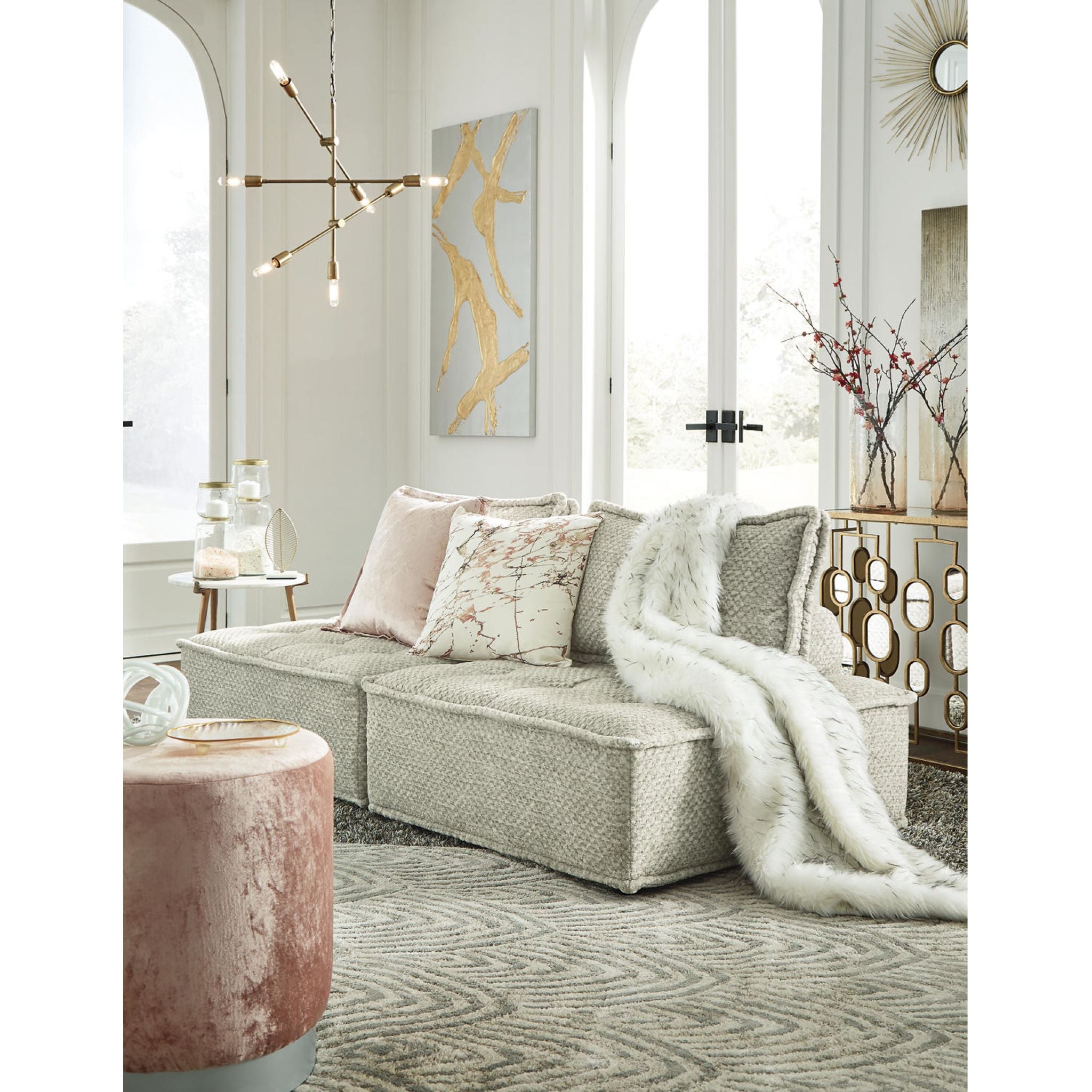 2-Piece Modular Sectional Sofa Set - Modern L-Shaped Couch for Living Room, Lounge & Office - Comfortable & Stylish Home Furniture