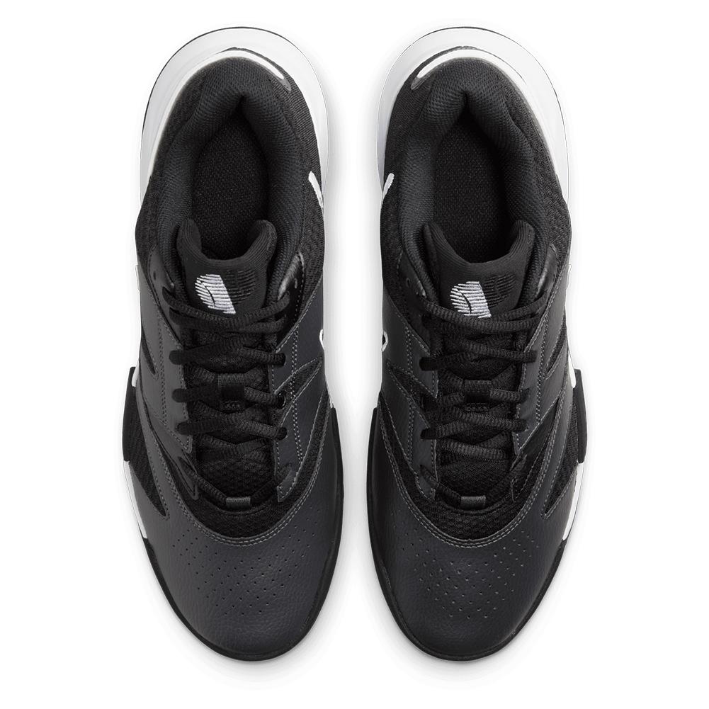 Juniors' Court Lite 4 Tennis Shoes for Girls - Black & White Athletic Sneakers - Lightweight Comfortable Tennis Shoes for Kids - Perfect for Court Play, School Sports & Casual Wear