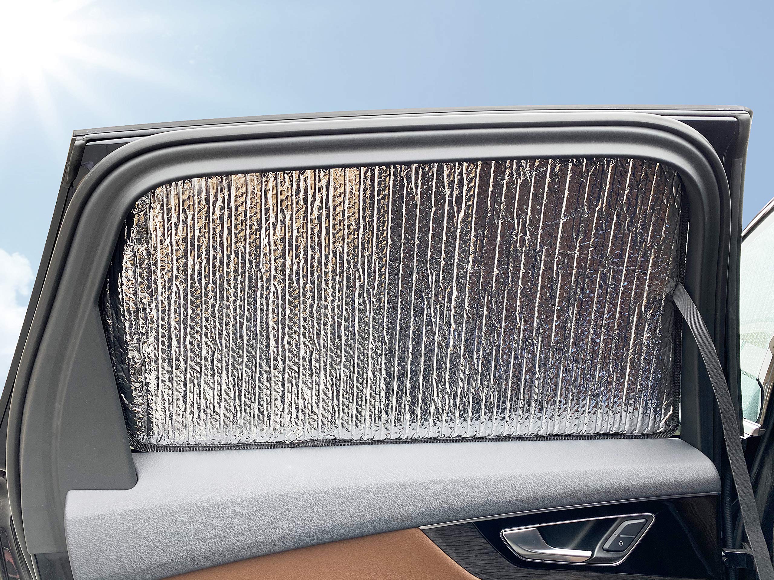 Custom Fit 2005-2010 Honda Odyssey Rear Side Window Sunshades (2-Pack) | UV Protection & Heat Blocking | Perfect for Road Trips & Child Safety | Made in USA