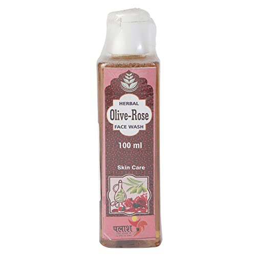 Palash Rose & Olive Face Wash 100ml - Natural Glow for Dry & Sensitive Skin - Perfect for Daily Cleansing & Hydration