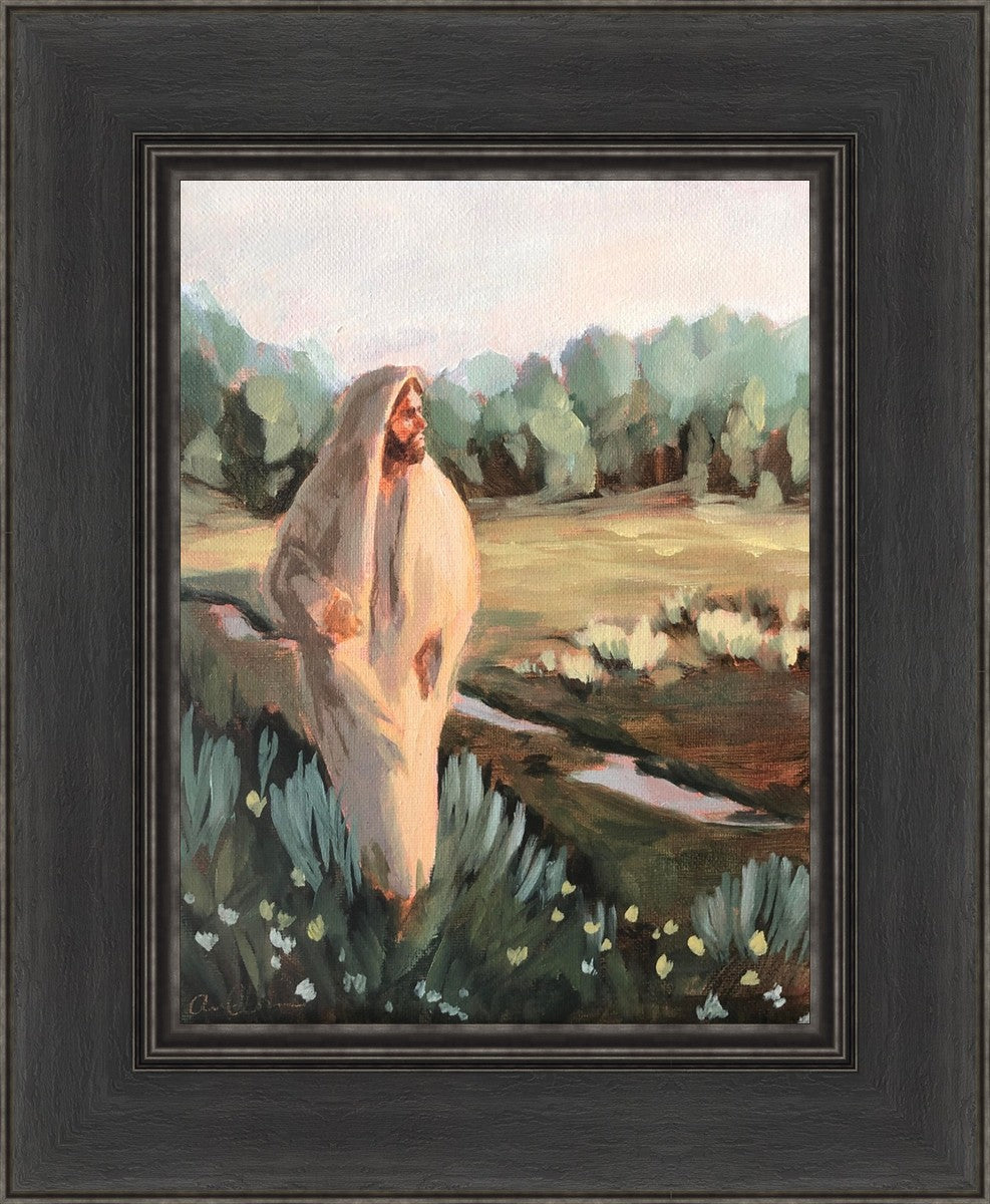 Be Thou Humble by Amber Whitworth - Inspirational Christian Wall Art for Home & Office Decor - Perfect for Living Room, Bedroom, or Gift
