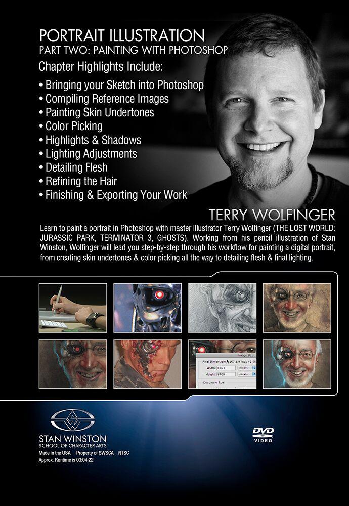 Stan Winston Studio Portrait Illustration DVD - Professional Art Tutorials for Digital Artists & Illustrators | Perfect for Character Design & Concept Art