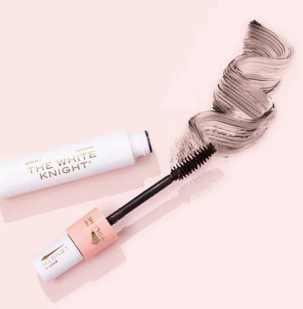 PONi The White Knight Mascara - Volumizing & Lengthening Waterproof Mascara for Dramatic Lashes | Perfect for Daily Wear, Special Occasions & Night Out Makeup