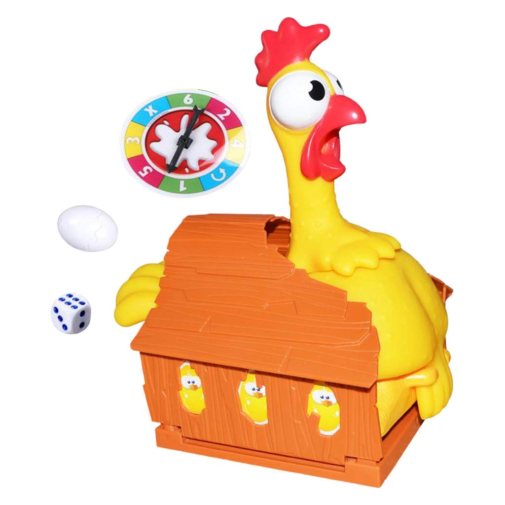 Funny Plastic Laying Eggs Toy - Chicken Game for Kids & Family Party - Easter Egg Hunt, Birthday Party, Classroom Activity, Stress Relief Fun Game