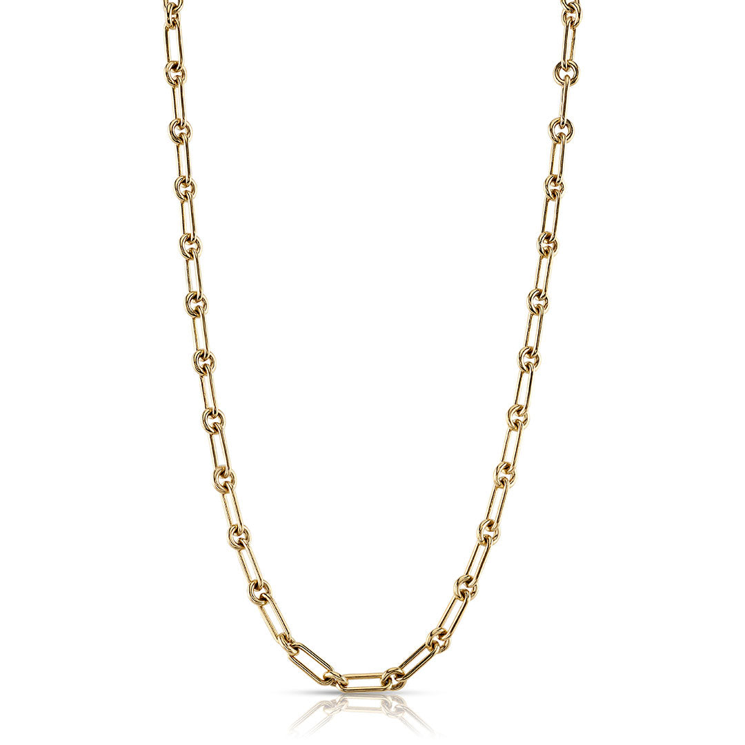 Single Stone Lo Chain Necklace - Elegant 14K Gold Dainty Pendant Jewelry for Women | Perfect for Date Night, Weddings & Everyday Wear